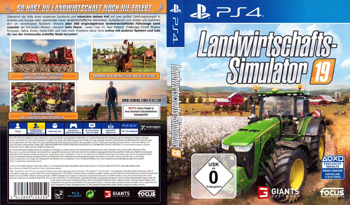 Wettbewerb zu Landwirtschafts-Simulator 19: 1x PC, 1x Xbox One, 1x PS4 Version zu gewinnen