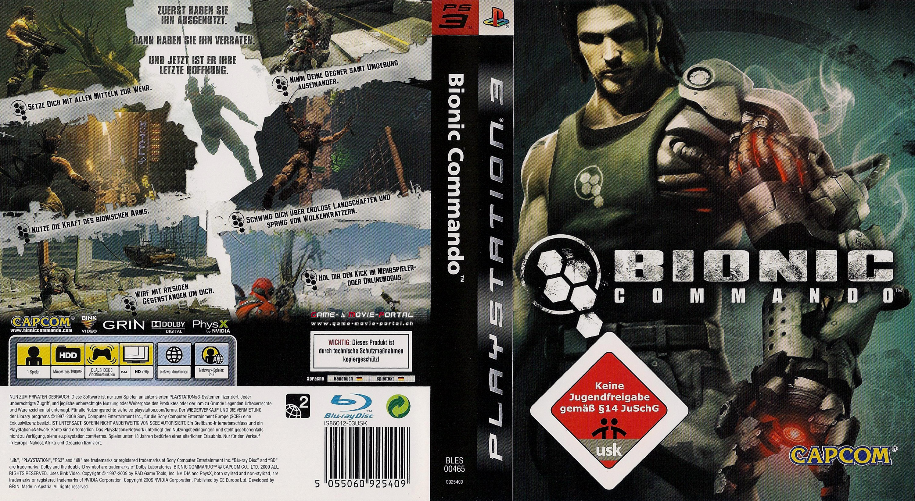 Cover 3. Bionic Commando 2009 обложка. Bionic Commando ps3. ПС 3 игра Bionic Commando. Bionic Commando ps3 обложка.