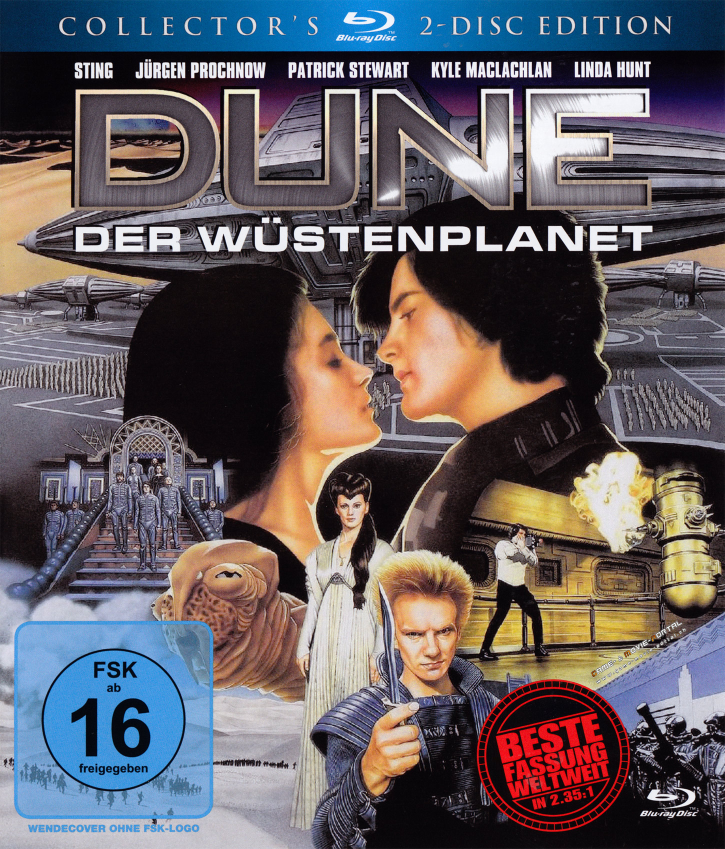 Dune Blu ray Cover. Blu-ray Version. Dune 2000 Cover.