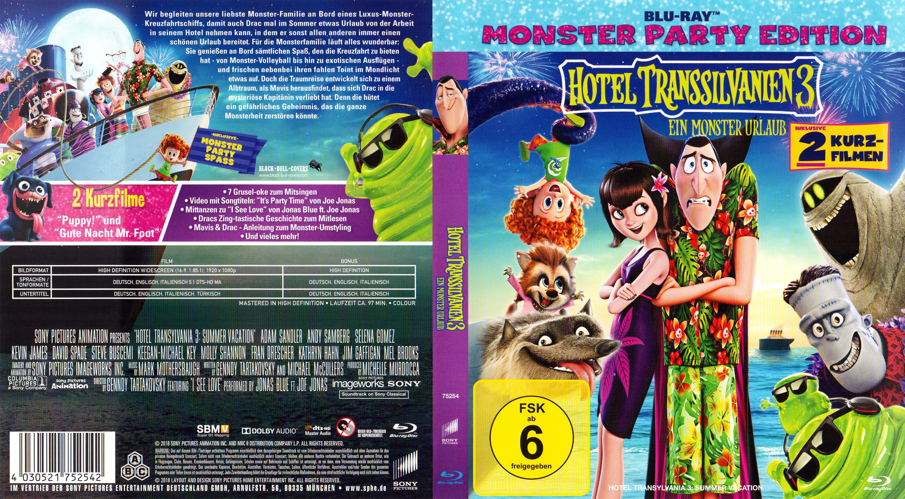 Hotel Transsilvanien 3: Ein Monster Urlaub Blu-ray-Cover