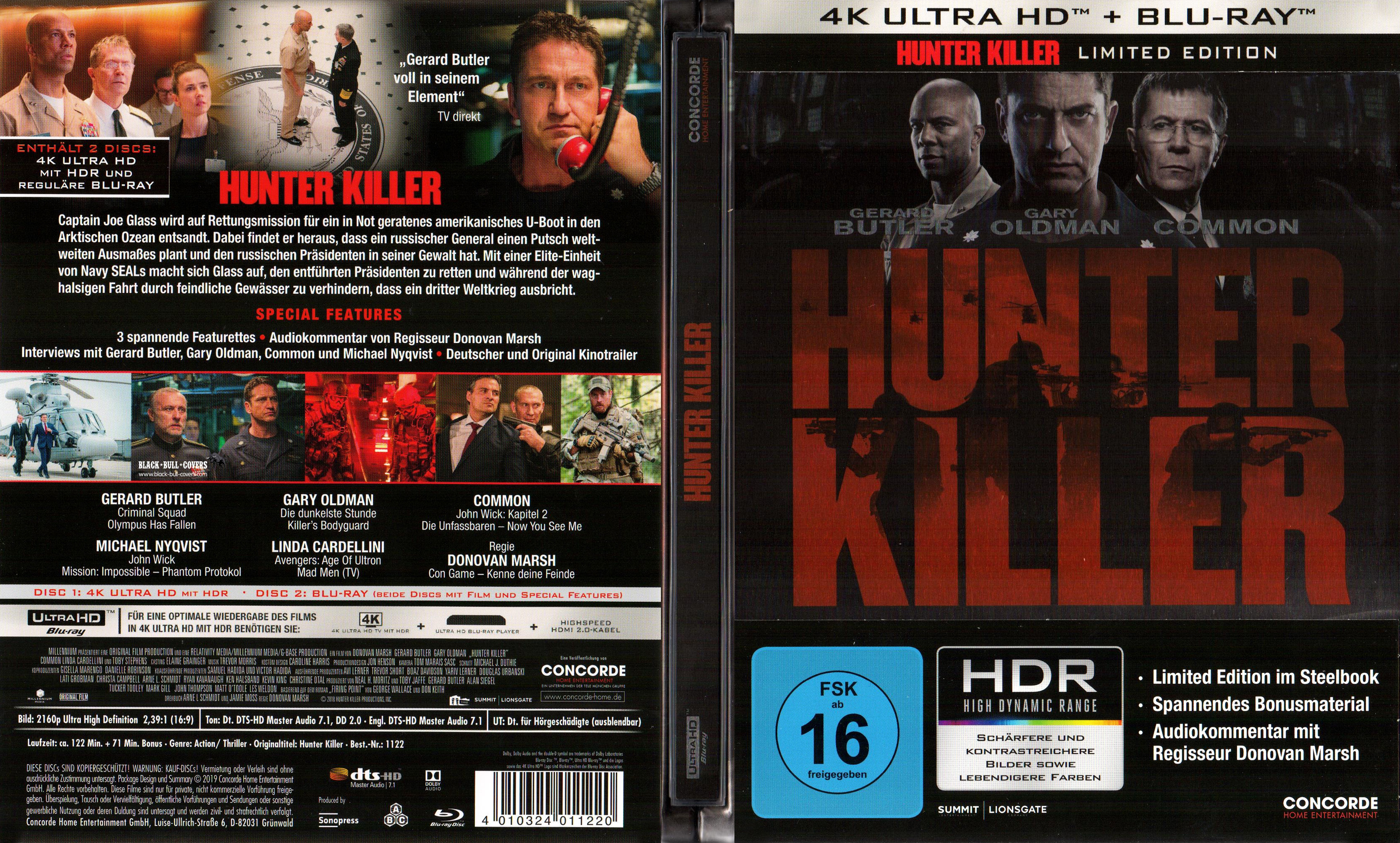 Hunter Killer: Den Mutigen gehört der Sieg Blu-ray-Cover